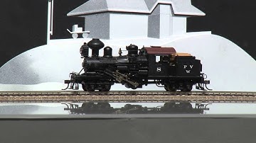 060377-HO Brass Model Train - PFM United Classic Logging 2-Truck Climax Class C - Custom as PV&W #8