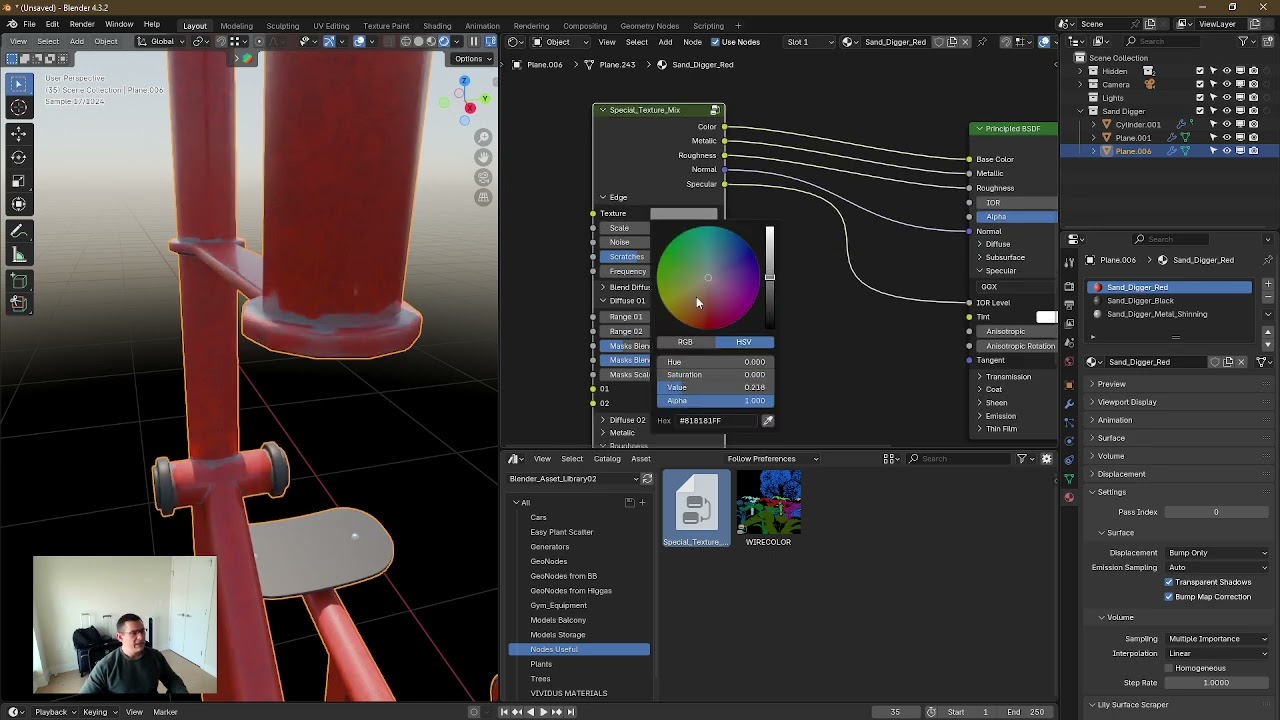 Blender - Creating UDIMs - BAKING multiple textures at once - replacing SUBSTANCE PAINTER.