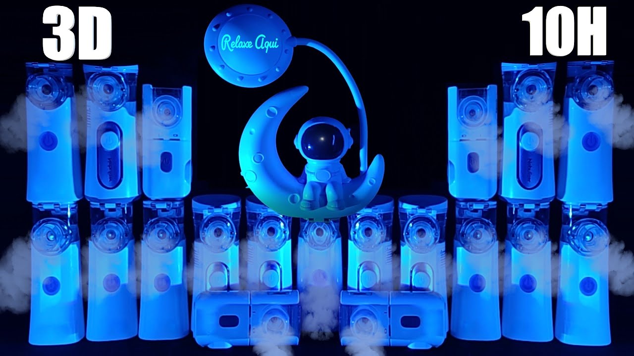 ASMR | Aerosol 3D com Dezenove Nebulizadores Incríveis para Dormir e Relaxar 💤