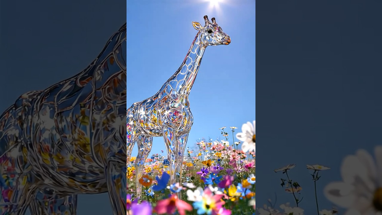 Majestic Animal Transformations: Gem-Studded Wonders! 🦚🦁✨ 