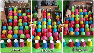 Puzzle ball game solve challenge| 3 players time count
