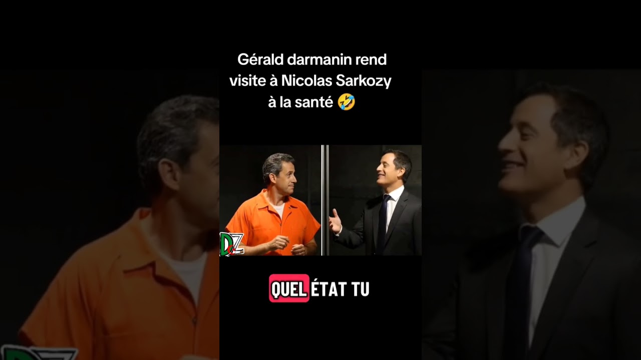Gérald Darmanin rend visite à Nicolas Sarkozy en prison 😂 
