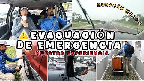 Evacuación de emergencia 🚨 por el Huracán Milton 🌀🌪️⛈️ en la Florida | Nuestra experiencia 😱🧑‍🧑‍🧒‍🧒✨