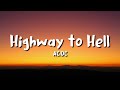 Acdc  highway to hell lyrics