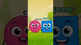 Geometric Shapes Name|Square Triangle Circle #youtubeshort #shortfeed