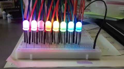 Arduinoと74HC595でフルカラーLEDを制御