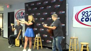 Lauren Alaina performs "Next Girlfriend" at the Kiss Country Studios