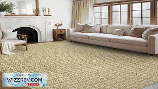 Garvee Modern Camel 9x12 Large Area Rug Braided Print Living Room Rug