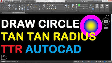 How to Draw Tan Tan Radius Circle in AutoCAD 2018