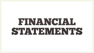 Explaining 4 Financial Statements