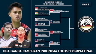 HASIL LENGKAP BABAK 16 BESAR GERMAN OPEN 2025. 𝗗𝗨𝗔 𝗪𝗔𝗞𝗜𝗟 𝗜𝗡𝗗𝗢𝗡𝗘𝗦𝗜𝗔 𝗞𝗘 𝗣𝗘𝗥𝗘𝗠𝗣𝗔𝗧 𝗙𝗜𝗡𝗔𝗟 #germanopen2025