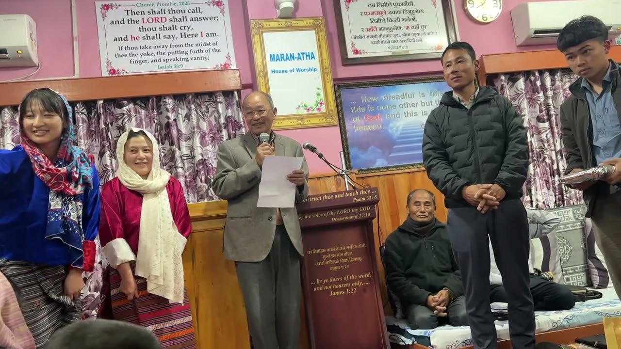 The Bethrothal of my Brother and sis in law-to-be at Maranatha, Thimphu Bhutan.