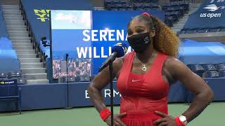 Serena williams' on-court interview following her round 1 victory over
kristie ahn at the us open 2020. don't miss a moment of open!
subscribe now! ht...