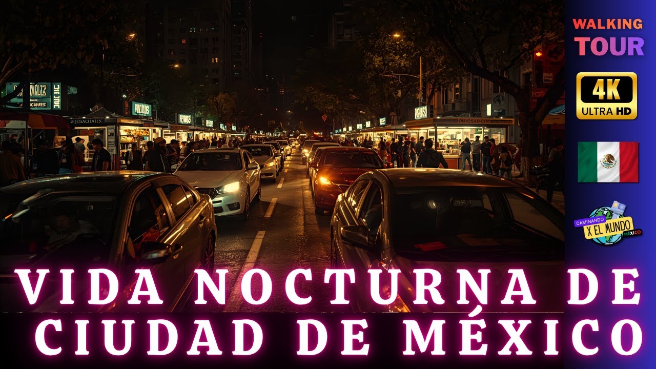 CAMINATA NOCTURNA en CDMX – ¡¡¡Sin Filtros!!! | Night Walk HD – de Insurgentes al Ángel 