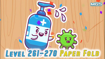 Paper Fold level 261 to level 270 | Casual Puzzle (iOS Android game)