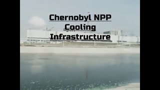 Chernobyl Nuclear Power Plant Cooling Canal And Service Bridge Stock Footage