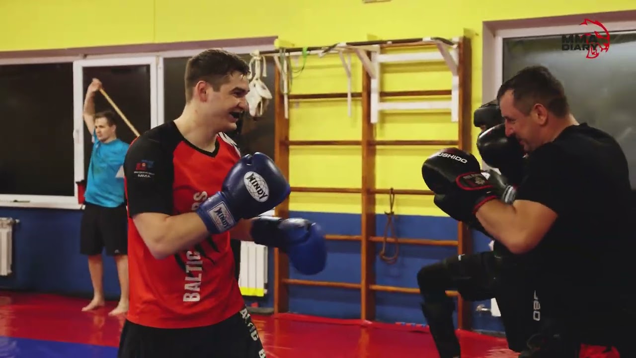 MMA Fighters Training for Kickboxing