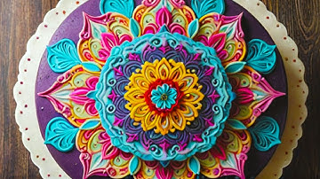 Blender with Stable Diffusion XL Tutorial - Mandala cake design