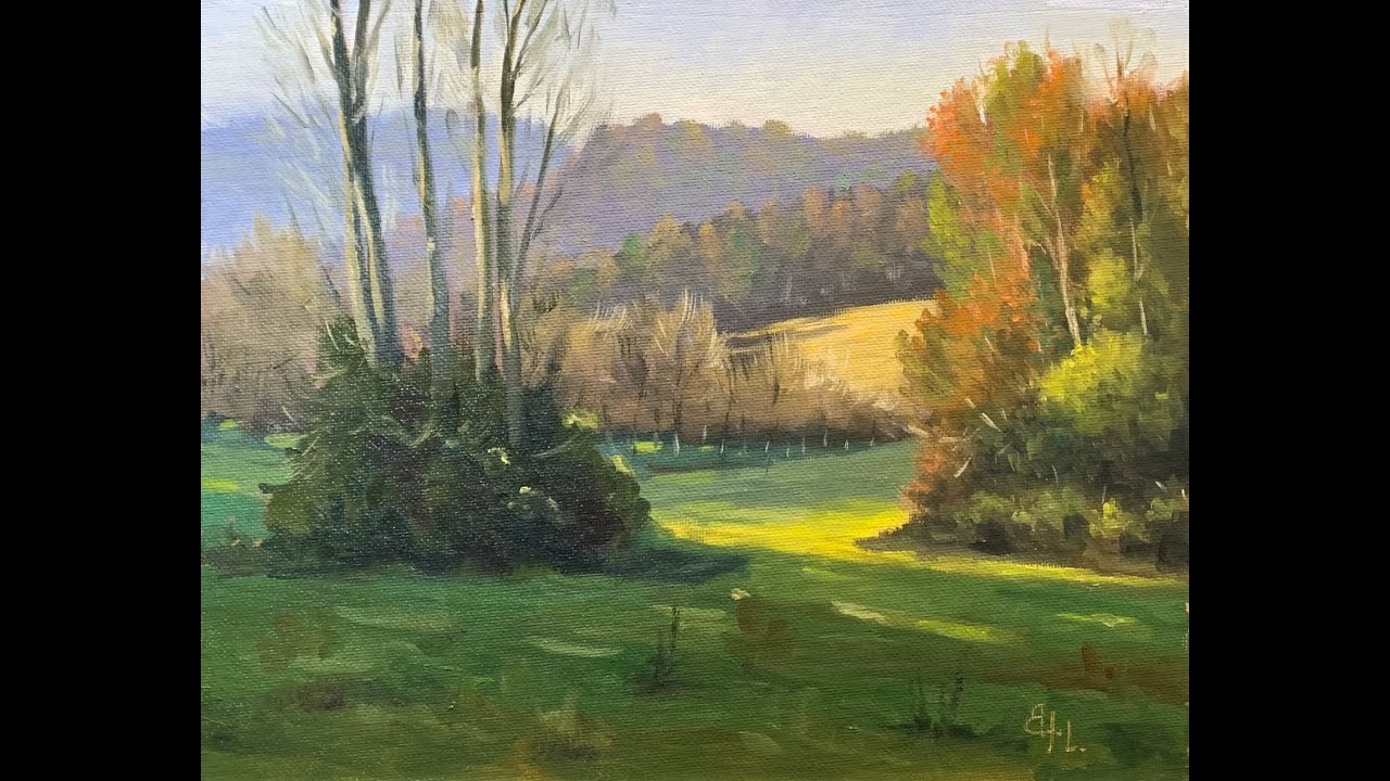 Comment peindre un plein air démonstration d'une leçon sur Patreon !