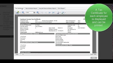 Sage Business Cloud - Payroll: Tax Year End