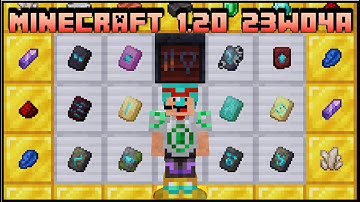 Minecraft 1.20 - Snapshot 23w04a - Armor Trims & Smithing Templates!