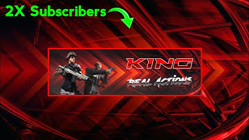 How to make Best PUBG Gaming YouTube Banner - In android - with picsart in hindi