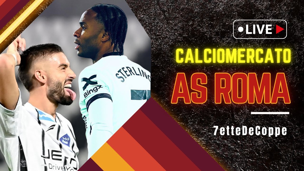 🟧MERCATO AS ROMA🟥ANCORA BONUS BRITISH🔴STERLING IN USCITA🔴CARRASCO ASPETTA🔴TERZINO ⁉️🔴ATTESA VE