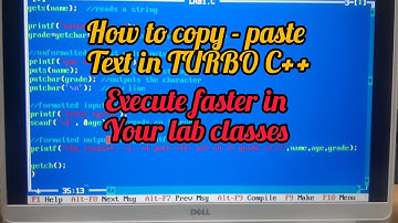 How to Copy-Paste Text in Turbo C++ or Turbo C from One File to another File #2024 #turbo c++