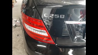 Mercedes  C 250 Tail Light Removal Bulb Replacement