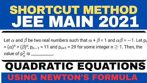 alpha+beta=1, alpha.beta=-1. Pn=alpha^n+beta^n , Pn-1=11, Pn+1=29, then the value of (Pn)^2