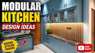 modular kitchen design ideas ll modular kitchen cabinet colours|Open kitchen home interior Design