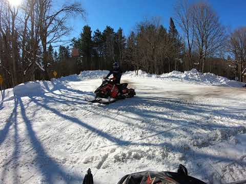 Tug Hill snowmobile 2/18/20 Barnes Corner, fast and smooth