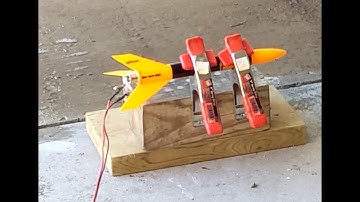 Slow Mo Simulated Rocket Launch