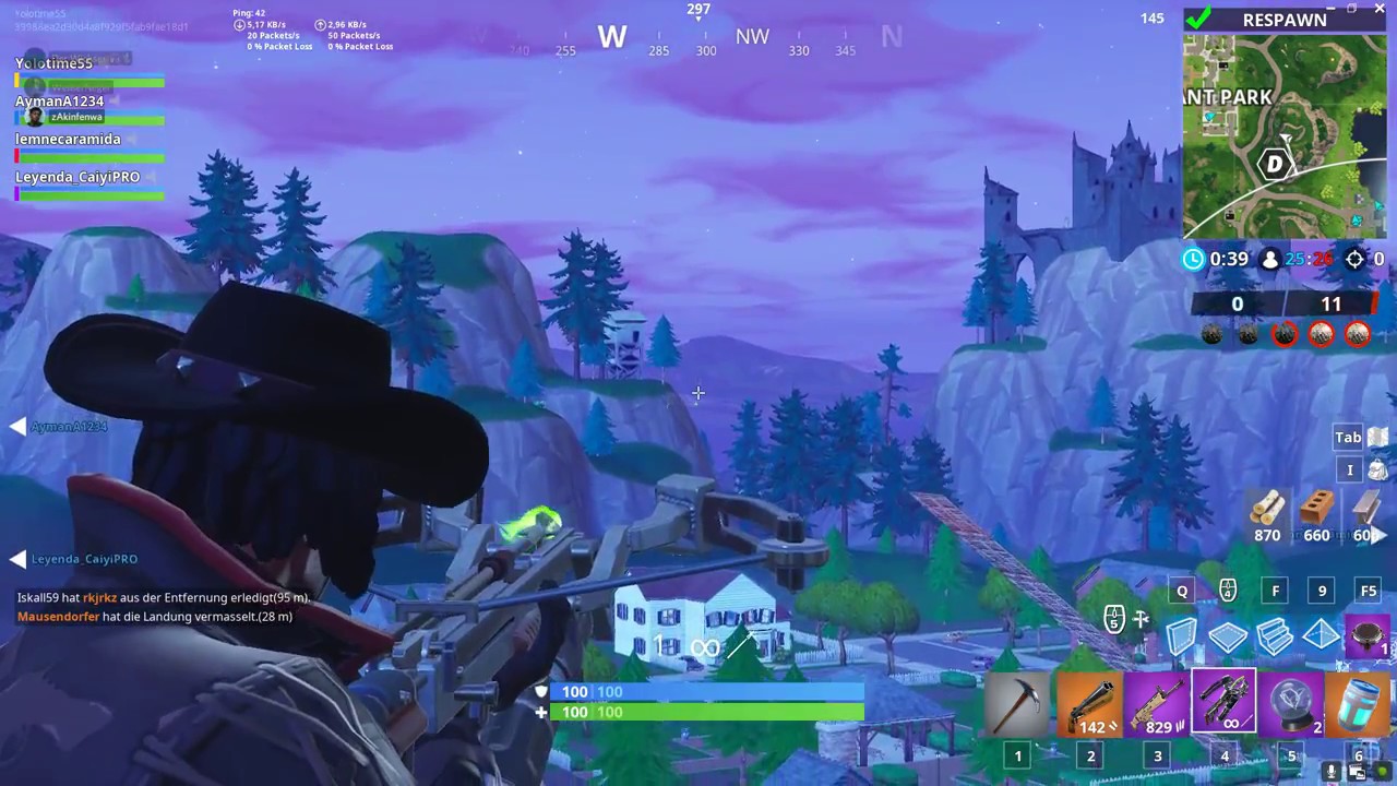 fortnite neuer bogen unholdjager - fortnite armbrust stats