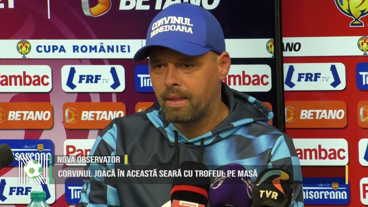 Corvinul joacă în această seară cu trofeul pe masă Corvinul joacă în această seară cu trofeul pe masă