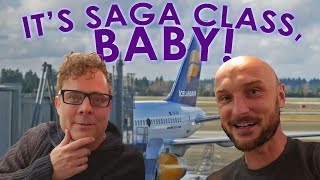 Icelandair Saga Class Flight Experience (Seattle to Reykjavik)--Our first time in Business Class
