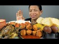 Food eating show delicious veg meal mukbang asmr