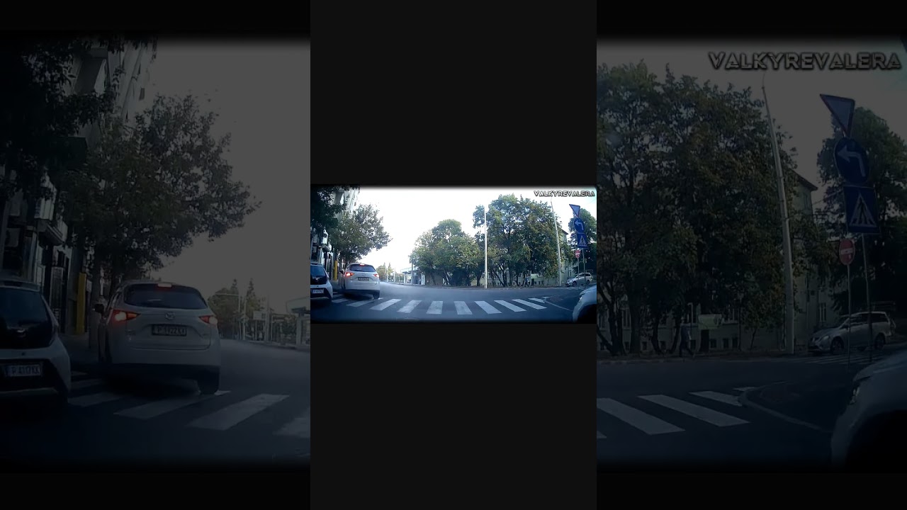 With so many parking spaces, this man parked right on the sidewalk 