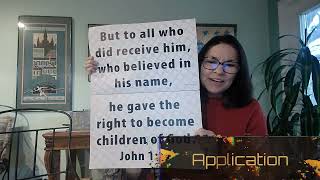 Debbie Demos IPEAR Method with John 1:12 ESV