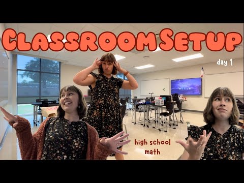 2025 Classroom Setup Day 1! // high school math in tx 🥳