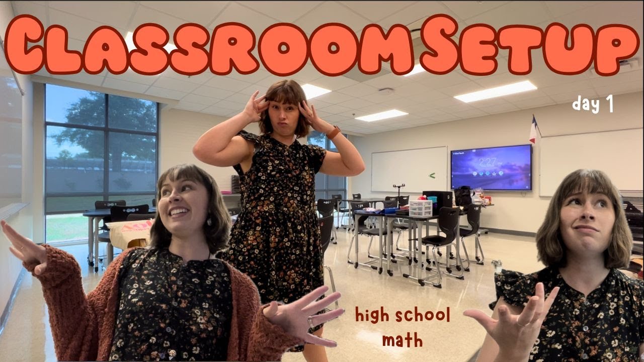 2025 Classroom Setup Day 1! // high school math in tx 🥳