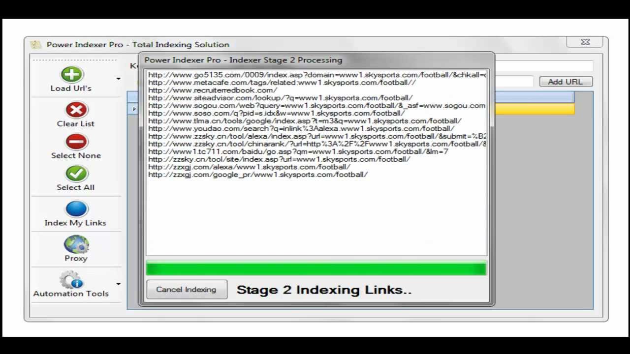 Super Indexer FAST index your URLs