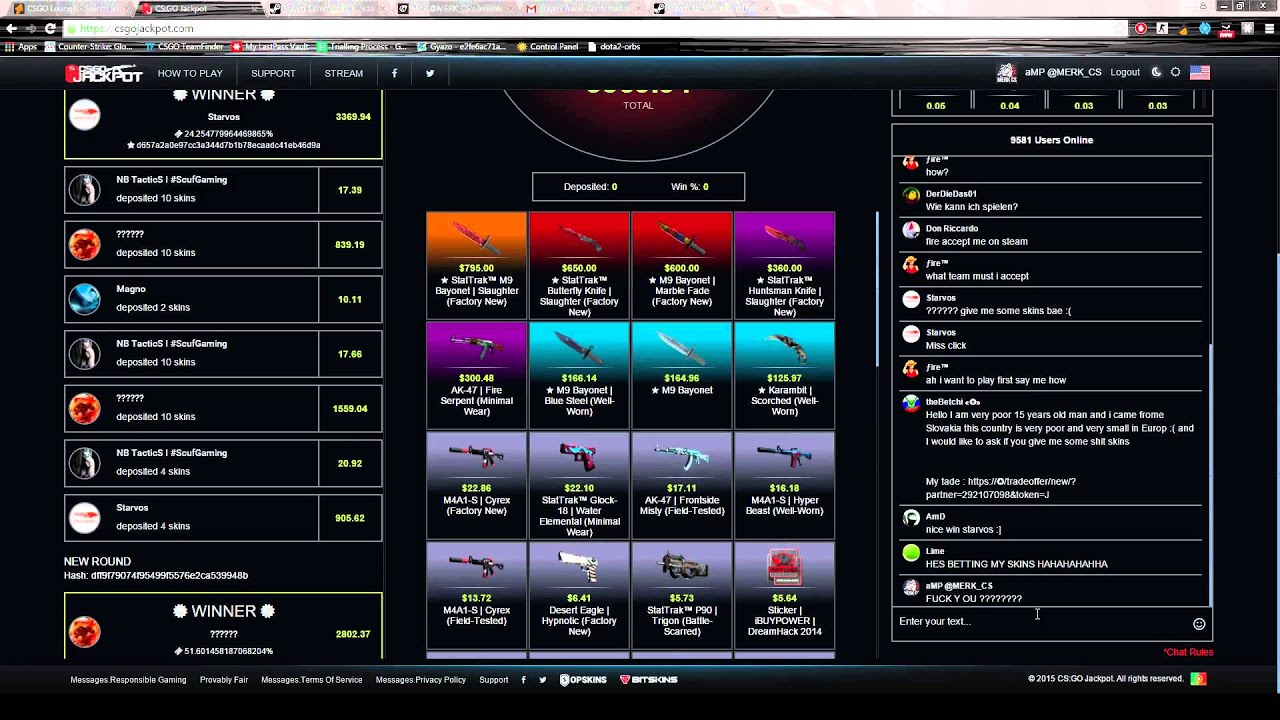 CSGOJACKPOT 3.4k WIN!!