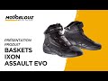 Baskets ixon assault evo avis en vido par motoblouz