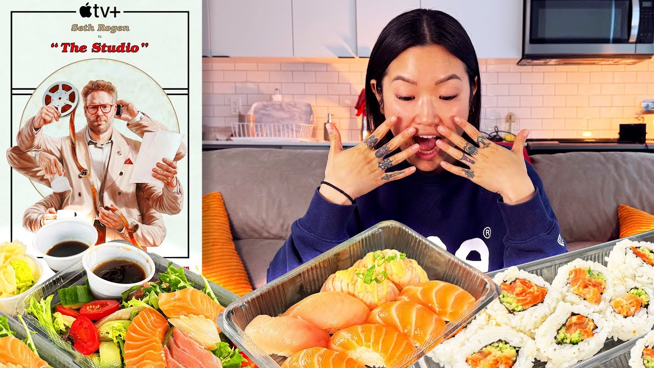 Korean Girl Eats Sushi & Talks The Studio [Mukbang]