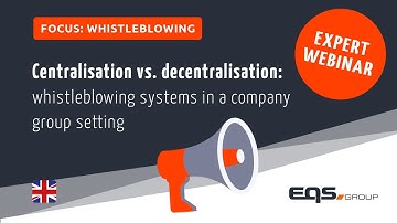 Centralisation vs. decentralisation: whistleblowing systems in a company group setting
