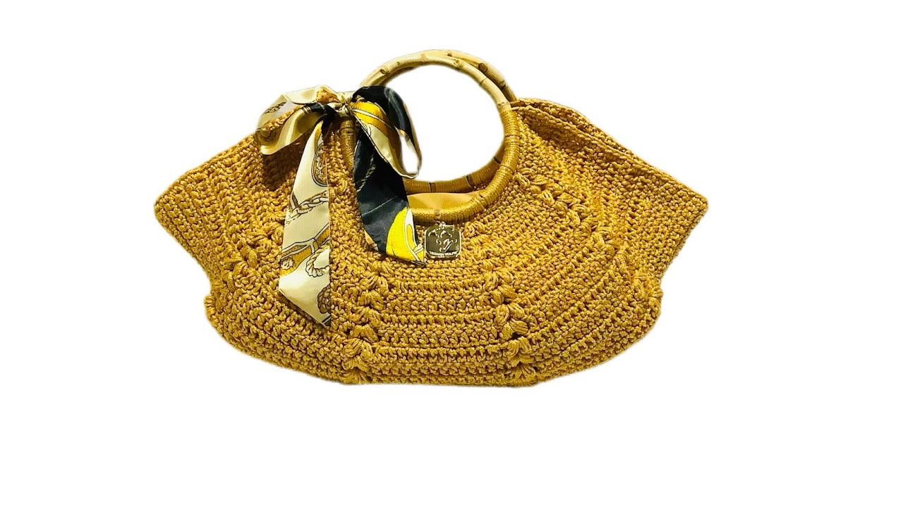 TUTORIAL TOTE BASKET BAG 🌻PUNTO PUFF🌻FACILE🌻TIZIANA VOLPE CROCHET 🌻