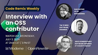 Code Remix Weekly | Interview with an OSS contributor