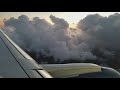 Clouds while flying into John Wayne Airport Orange County (SNA)