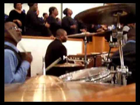 Shelton Costner rocks out on drums Lord - Your Wor...